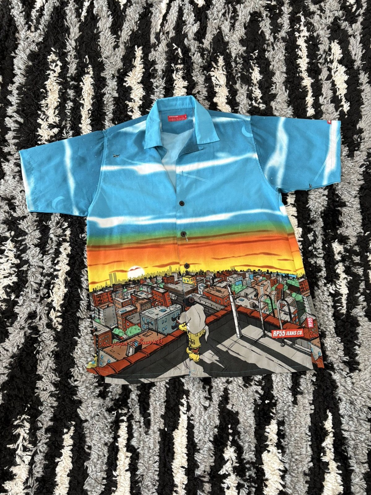 Other Y2K summer crazy graffiti rap shirt button up Size US M / EU 48-50 / 2 - 1 Thumbnail