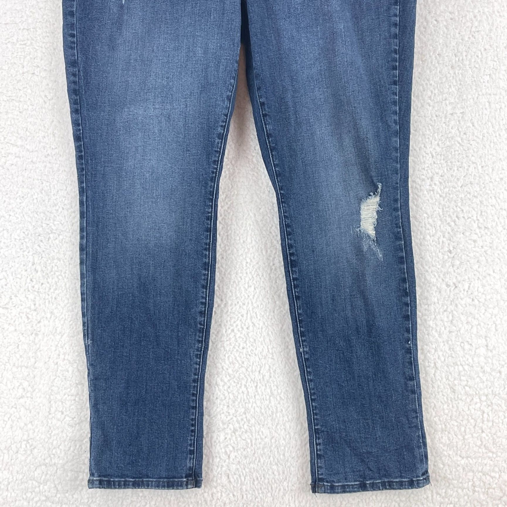 NYDJ NYDJ Lorena Boyfriend Jeans Womens Size 16W Blue Denim High-Rise 5-Pocket Regular Size 38" / US 16 / IT 52 - 3 Thumbnail