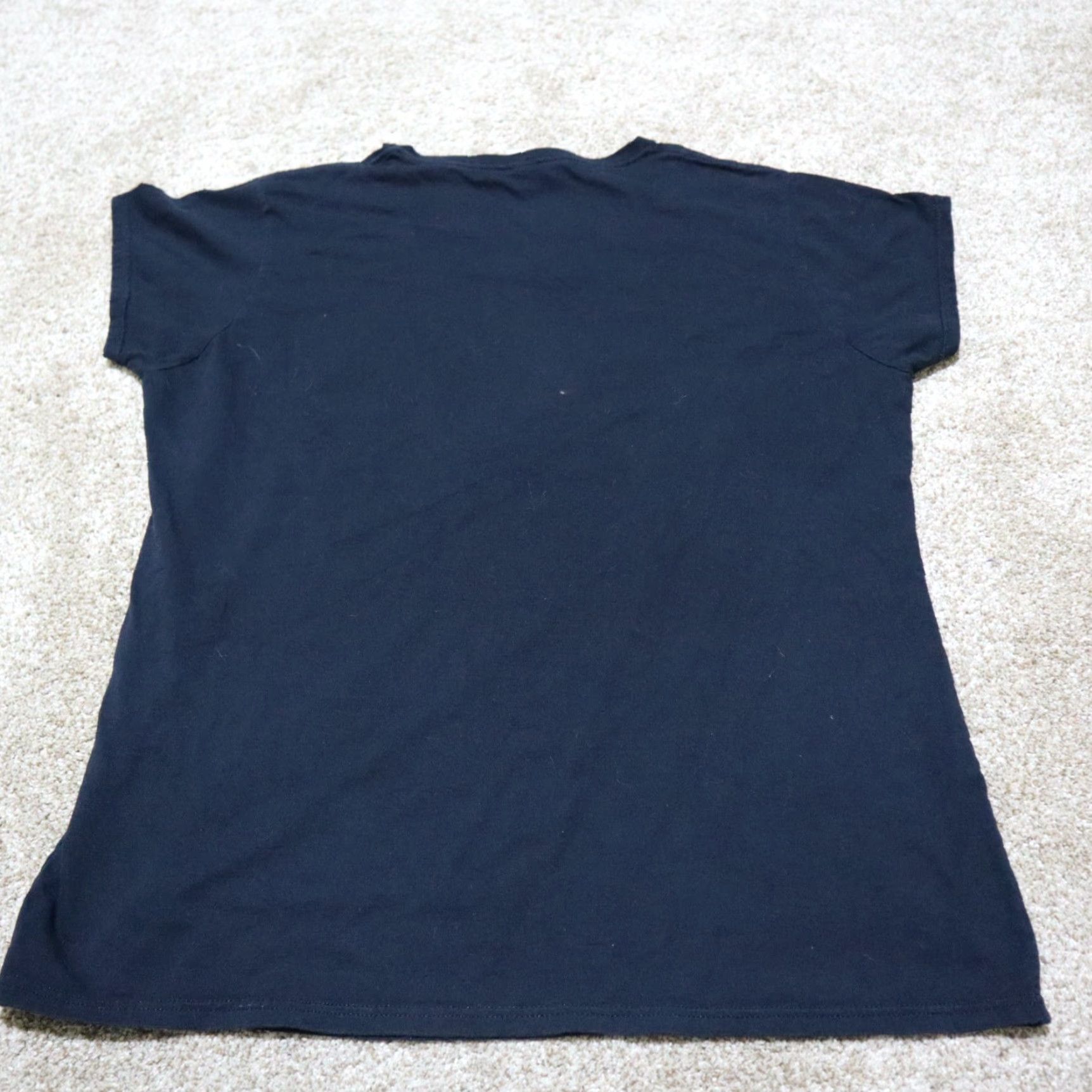 Gildan VINTAGE Duck Dynasty "Happy Happy Happy" Phil Robertson Shirt Women 2XL XXL Black Crew Neck Short Sleeve Graphic Tee 100% Cotton Gildan Ladies Size XXL / US 16-18 / IT 52-54 - 6 Thumbnail