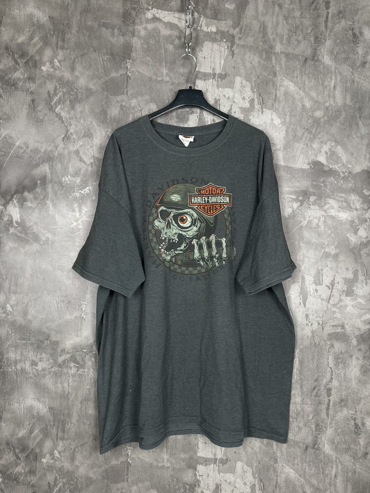Harley Davidson × Vintage Trashed! VTG 90’s Harley Davidson Faded Paper Thin T-Shirt Size US XXL / EU 58 / 5 - 1 Thumbnail