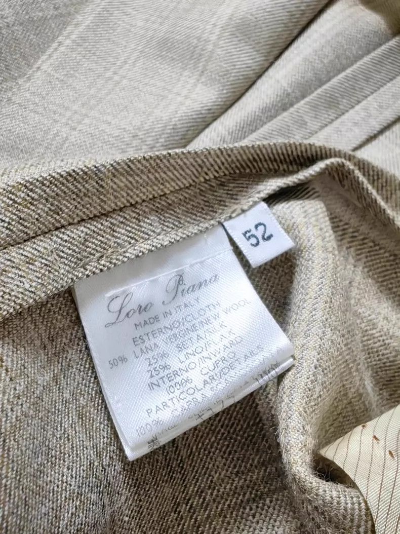 Loro Piana LORO PIANA Leather and four seasons wool and silk casual s Size XL / US 12-14 / IT 48-50 - 7 Thumbnail