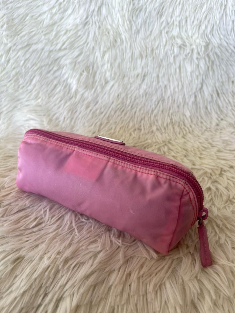 Prada Prada Fuschia Tessuto Nylon Zip Pouch Size ONE SIZE - 10 Thumbnail