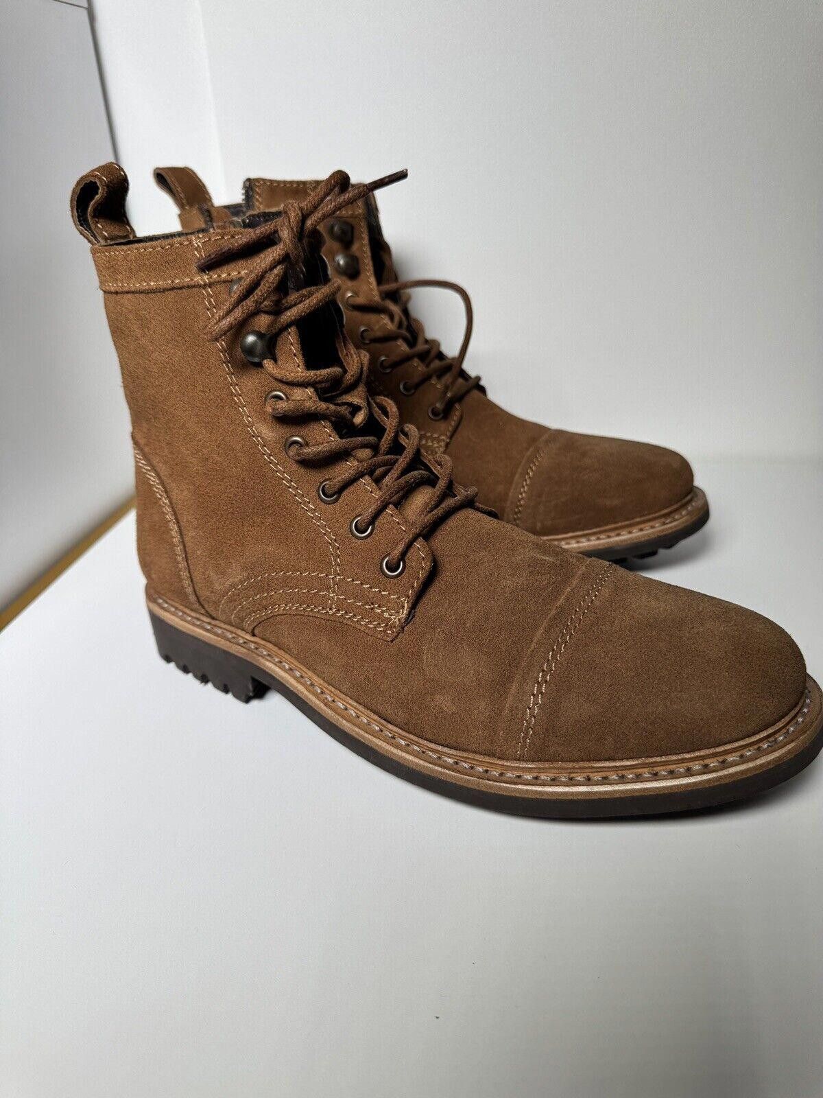 Frye Frye & Co Russell Lace-Up Suede Boot Side Zipper Men Sz 9.5 Size US 9.5 / EU 42-43 - 2 Thumbnail