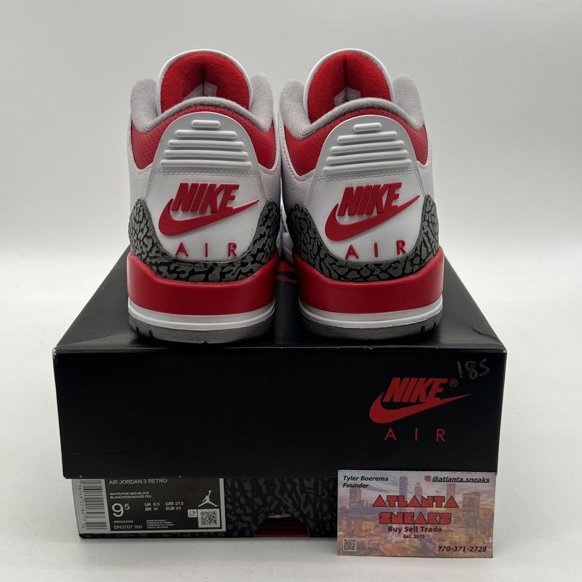 Jordan Brand Air Jordan 3 fire red Size US 9.5 / EU 42-43 - 3 Thumbnail