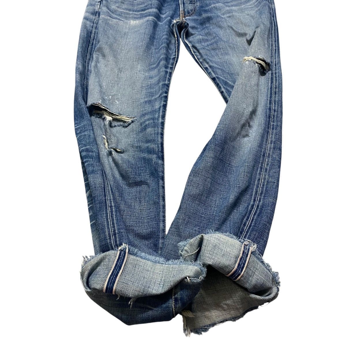 Levi's Vintage Y2K Levis 501 Big E Hidden Rivets Selvedge Jeans Size US 31 - 11 Thumbnail