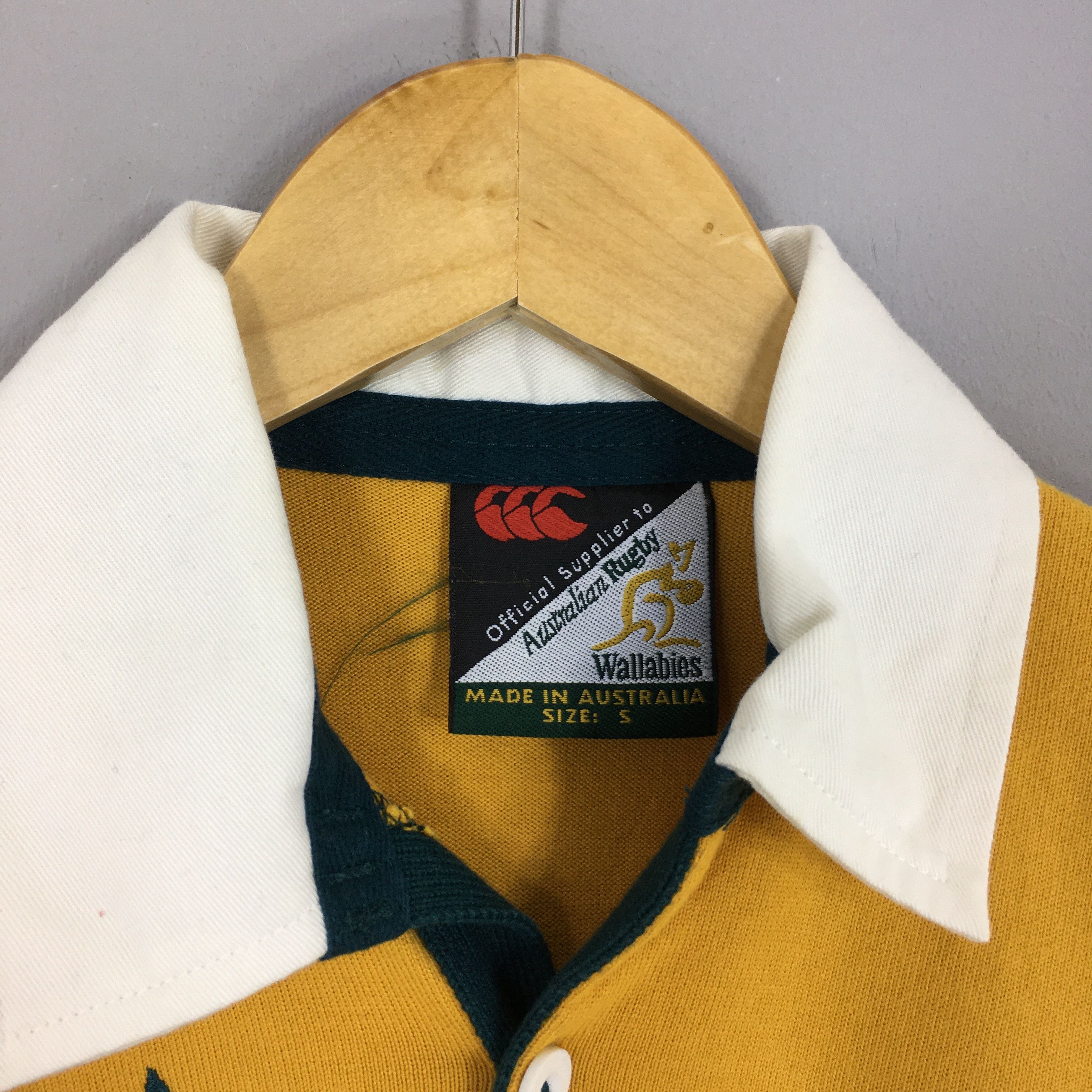 Vintage 90s Wallabies Canterbury Of Australia Rugby Shirt S