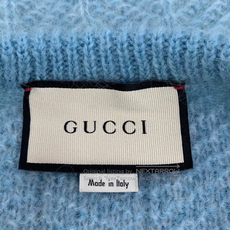 Gucci Gucci Blue rabbit tassel embroidered horsehair round-neck Size XS / US 0-2 / IT 36-38 - 5 Thumbnail