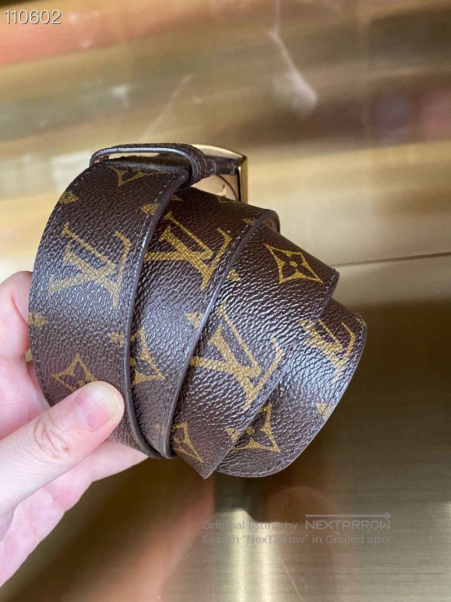 Louis Vuitton Louis Vuitton Monogram Belt. Size ONE SIZE - 2 Thumbnail
