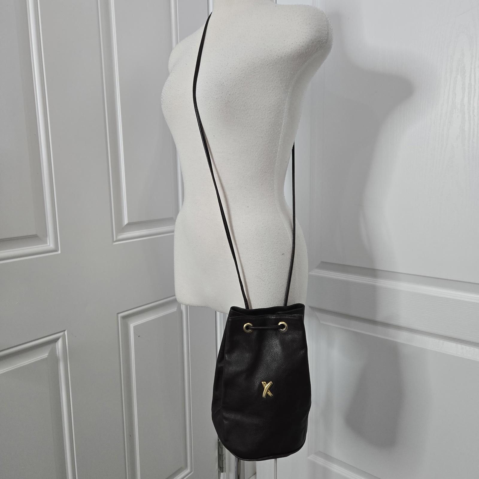 Paloma Picasso Vintage Paloma Picasso Leather Bucket Drawstring Bag Size ONE SIZE - 7 Thumbnail