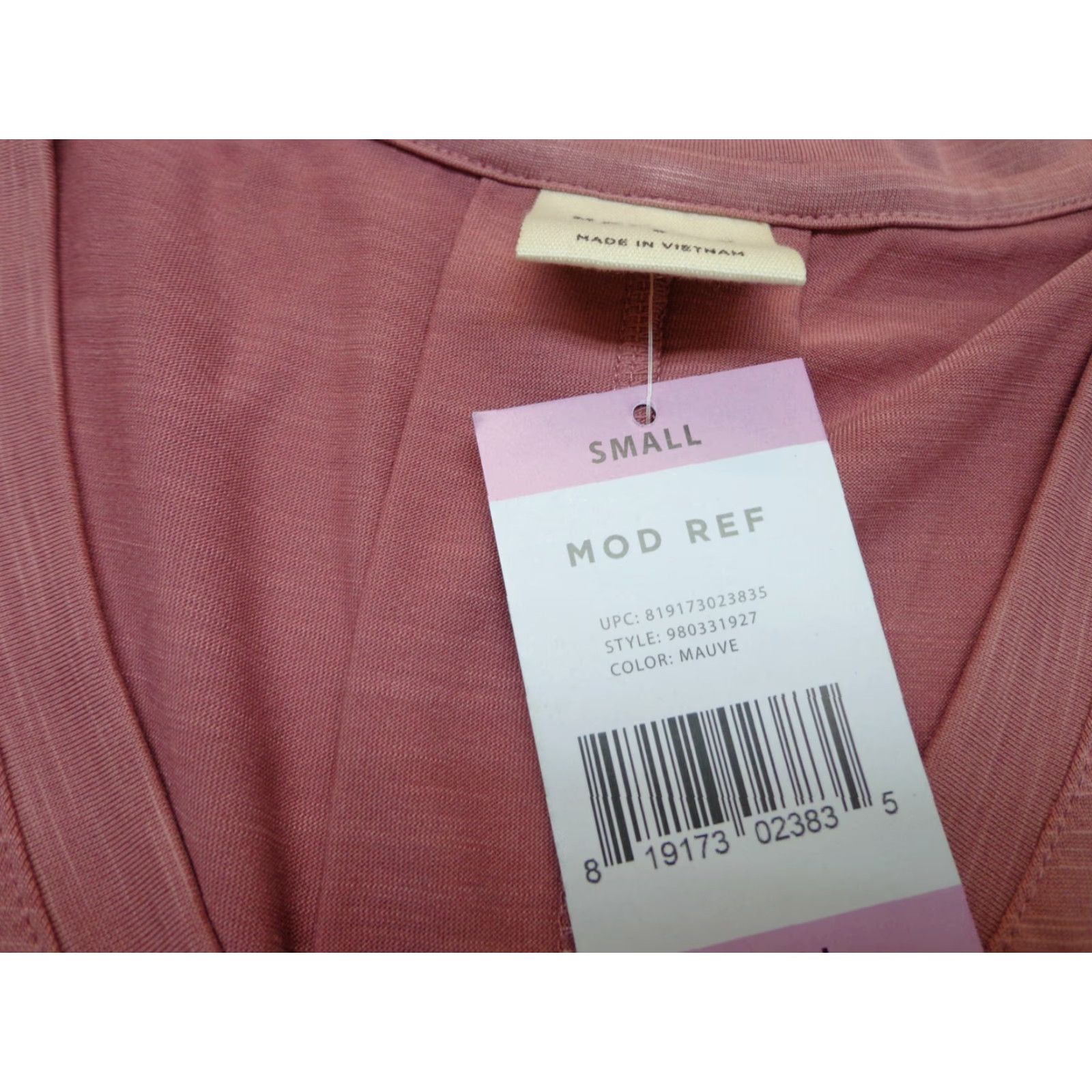 Vintage MOD REF Shirt Womens Size Small Mauve NEW With Defect Size S / US 4 / IT 40 - 3 Thumbnail
