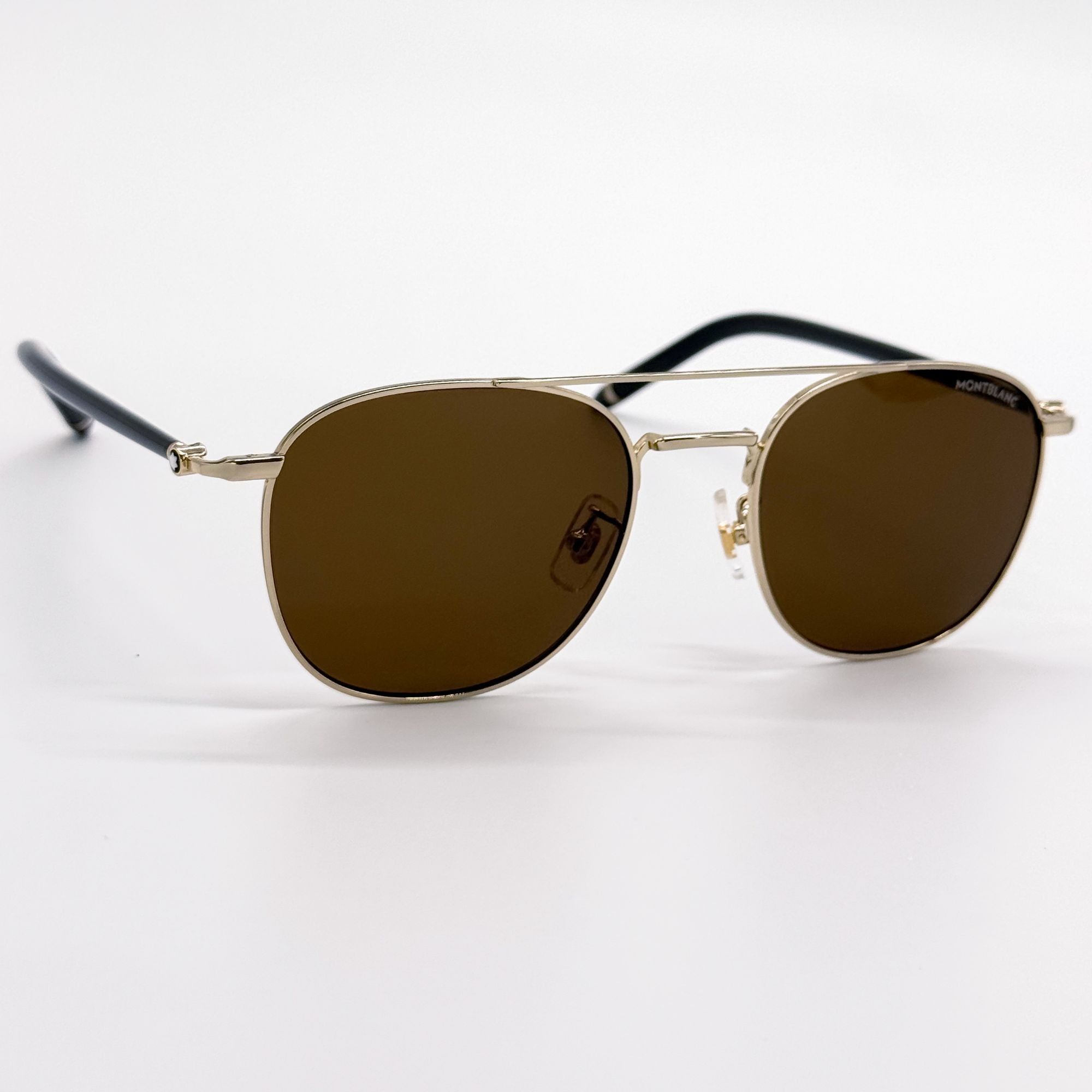 Montblanc NEW MONTBLANC SUNGLASSES MEN BLACK/BROWN MB0271S 004 EYEWEAR Size ONE SIZE - 4 Thumbnail