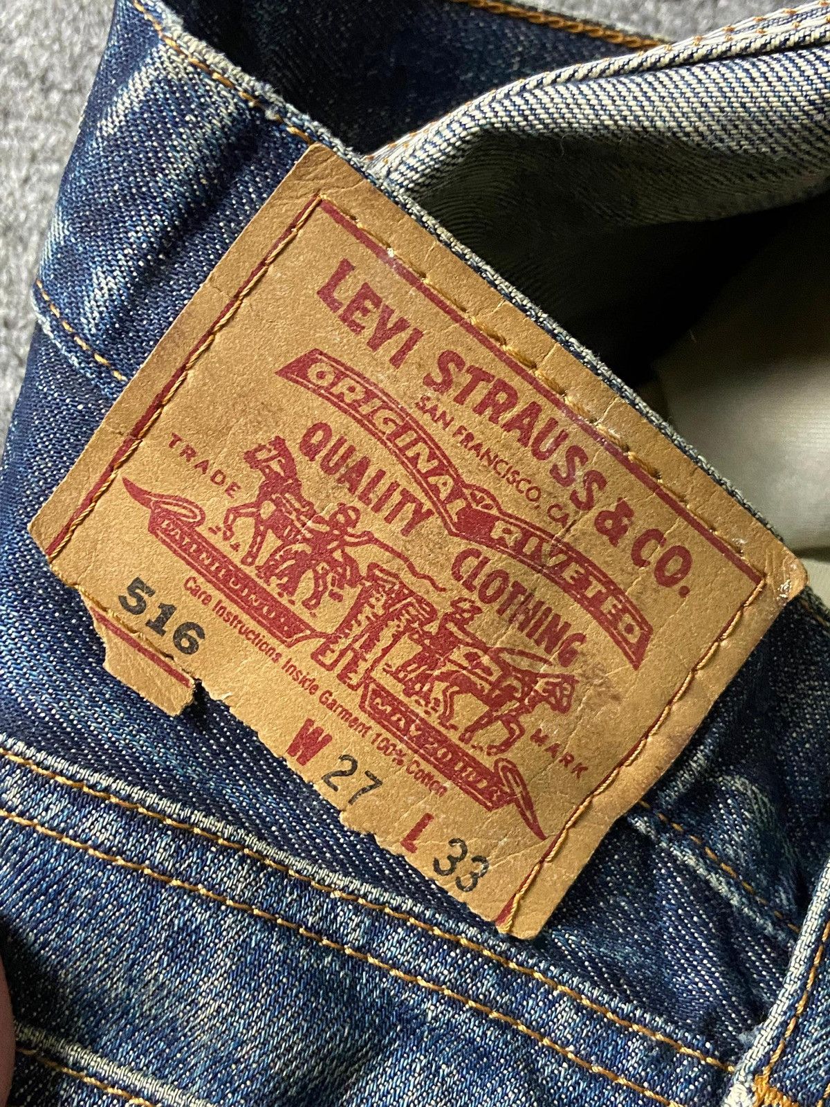 Levi's Levis Strauss Co. Distressed Ripped Jeans (154) Size US 28 / EU 44 - 5 Thumbnail