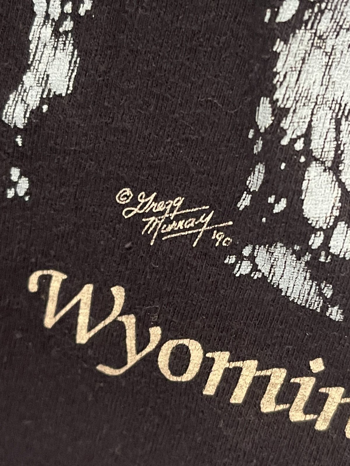 Designer × Vintage Vintage 1990 Harlequin Wolf Wilderness SS Shirt Size Small Size US S / EU 44-46 / 1 - 3 Thumbnail
