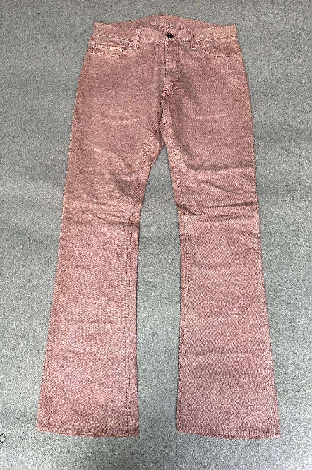 Japanese Brand FLARE Difference Rupert Pink Denim Size US 31 - 1 Thumbnail