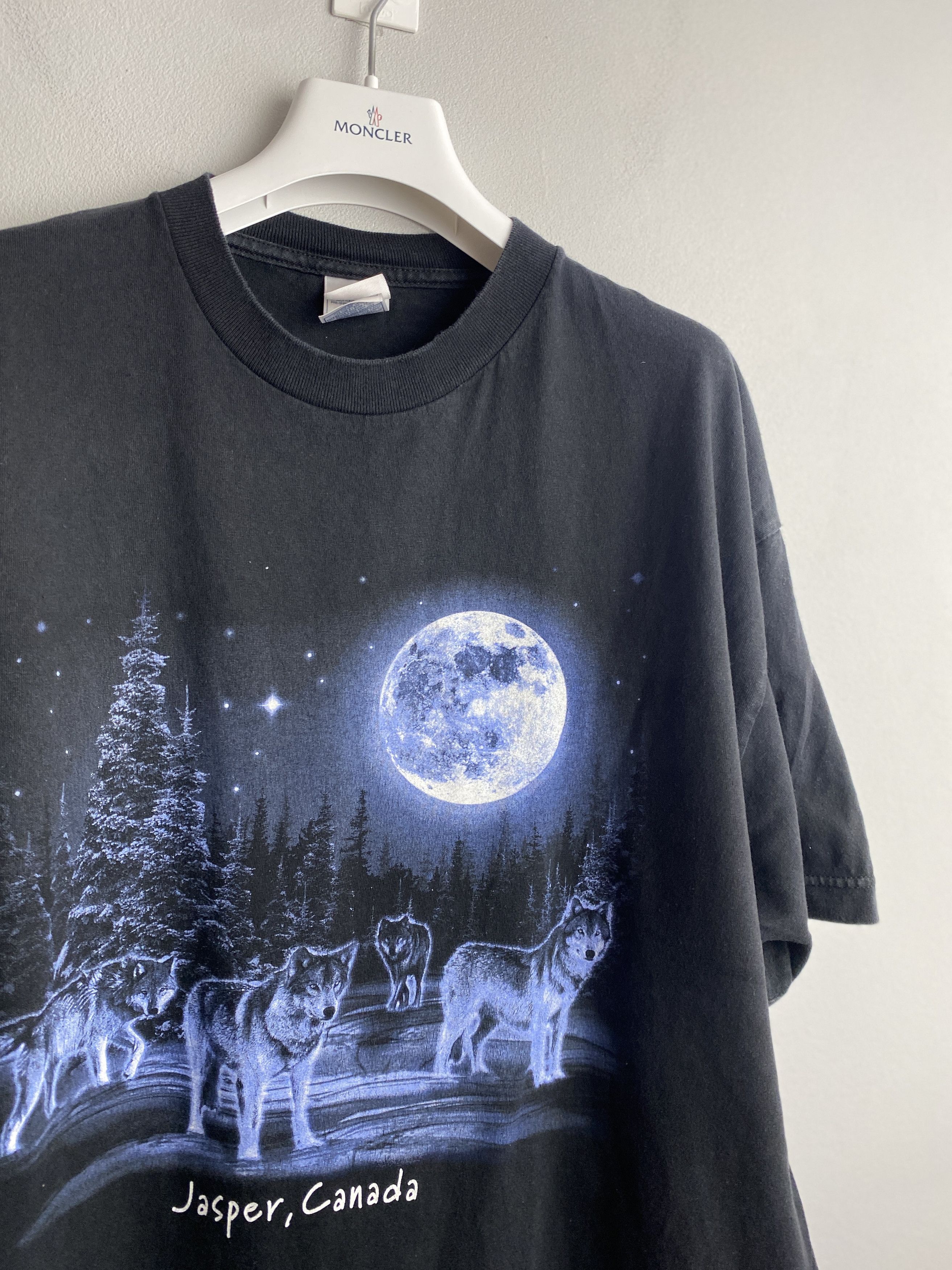 Affliction × Vintage Vintage moon wolf printed t-shirt tee avant garde opium Size US XL / EU 56 / 4 - 2 Thumbnail