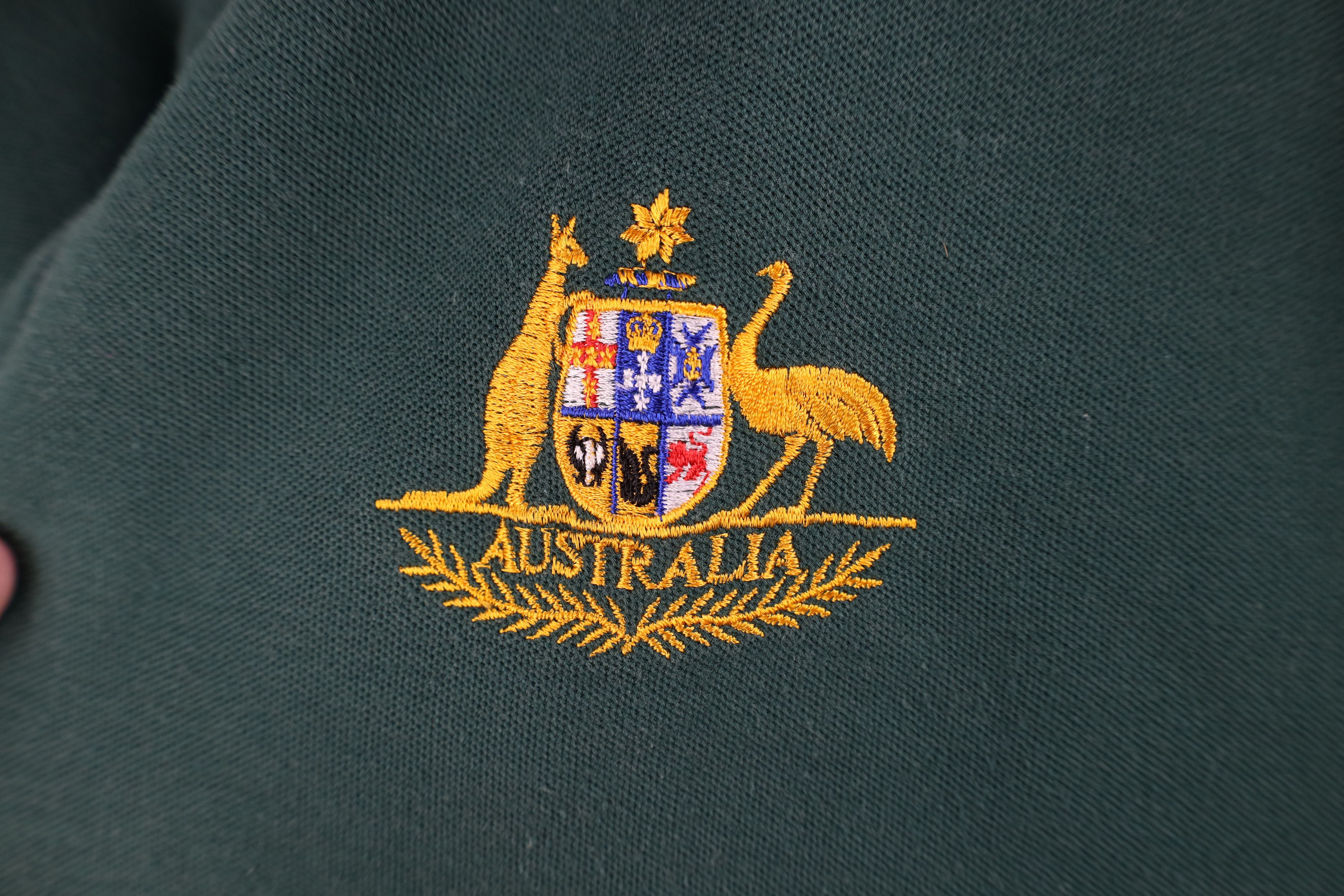 Vintage Vintage 90s Spell Out Australia Collared Golf Polo Shirt Size US L / EU 52-54 / 3 - 4 Thumbnail