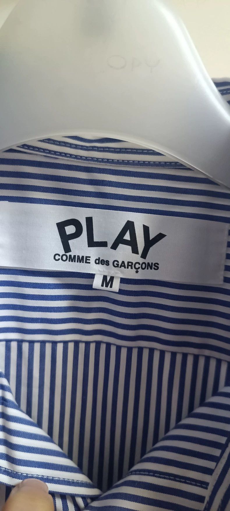 Comme des Garcons Comme Des Garcons Blue and White Stripe Black Heart Long S Size M / US 6-8 / IT 42-44 - 4 Thumbnail