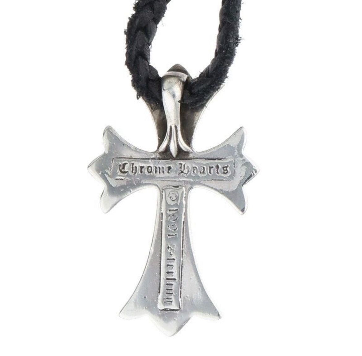 Chrome Hearts Chrome Hearts CH Crossboro Chip Silver Necklace Size ONE SIZE - 3 Thumbnail