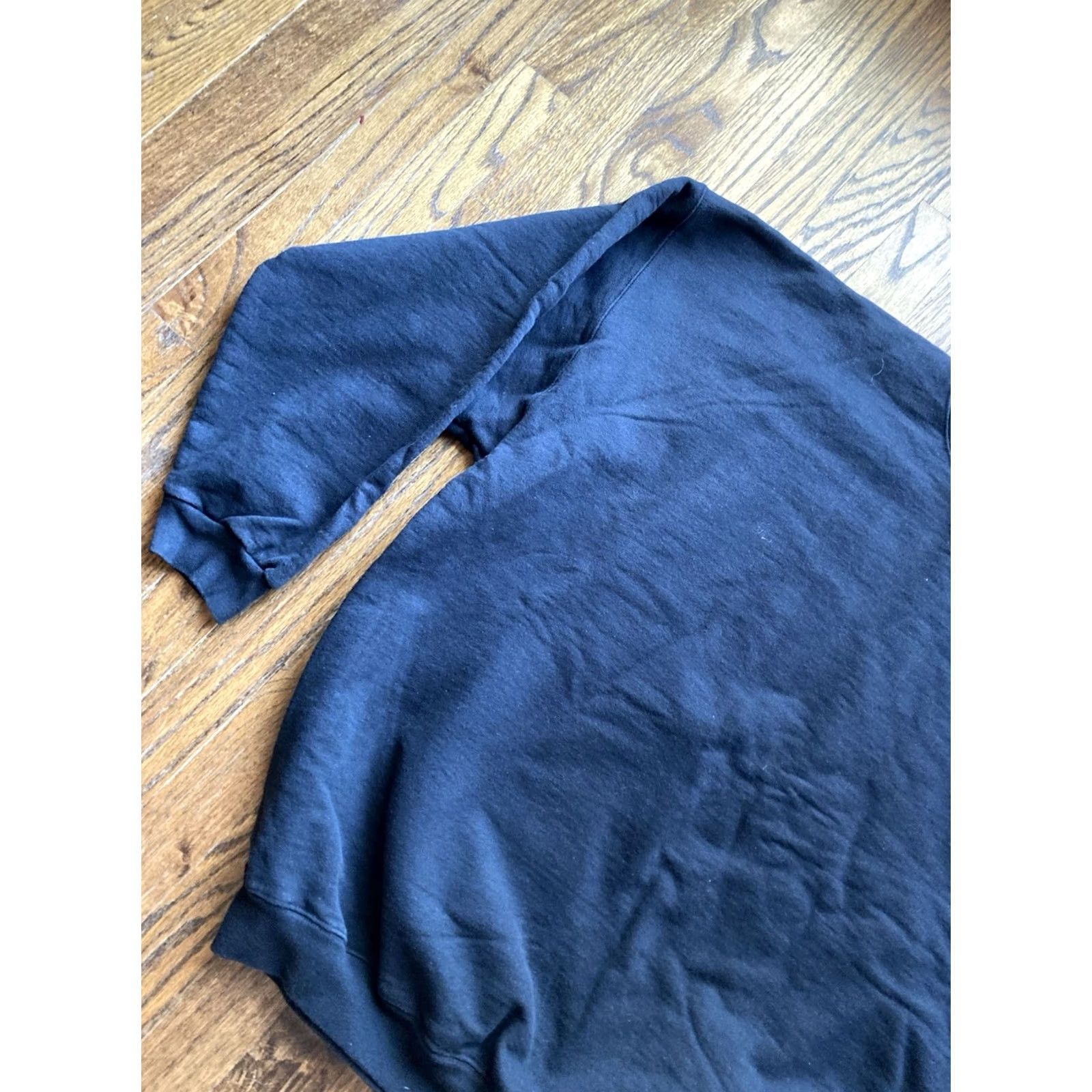 Hanes VINTAGE Hanes Sweatshirt Mens 2XL Black Heavyweight Crewneck 90s Size US XXL / EU 58 / 5 - 2 Thumbnail