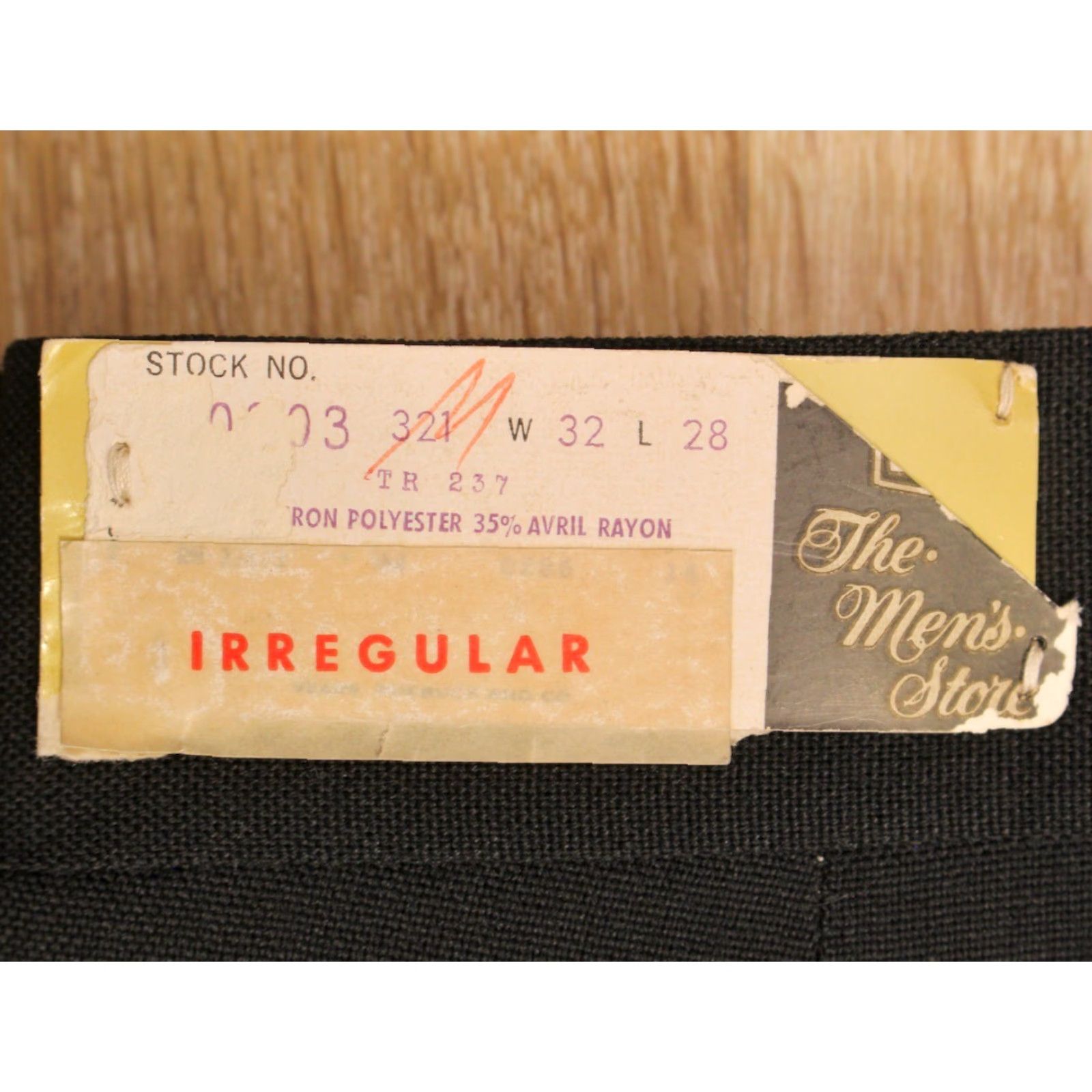 Vintage VINTAGE Men's VTG 1950s 60s NOS Black Tapered Drop Loop Pants 32x28 Size US 32 / EU 48 - 4 Thumbnail