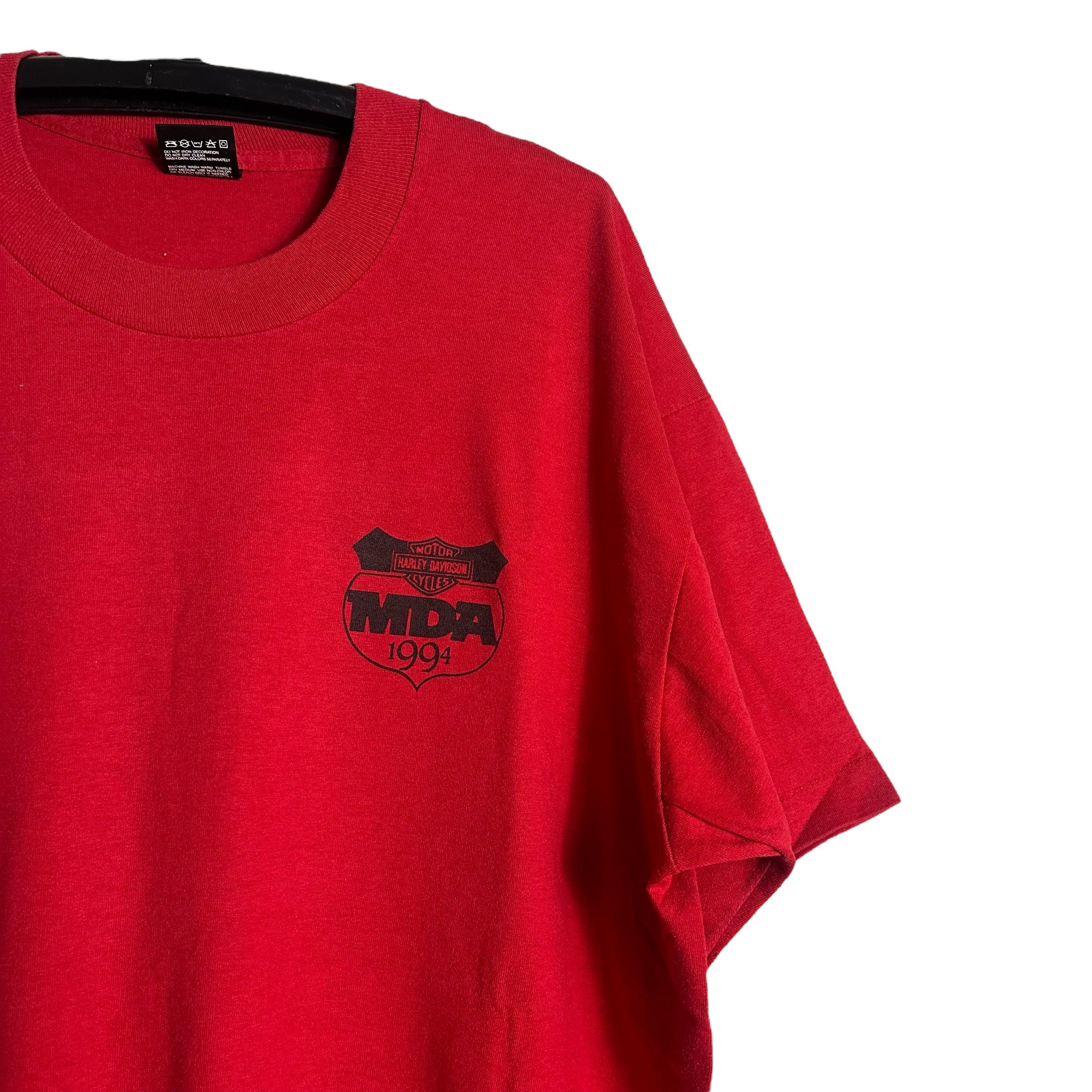 Harley Davidson × Vintage 🔥RARE🔥Vintage 90s Harley Davidson MDA T-shirt Single Stich Size US M / EU 48-50 / 2 - 4 Thumbnail