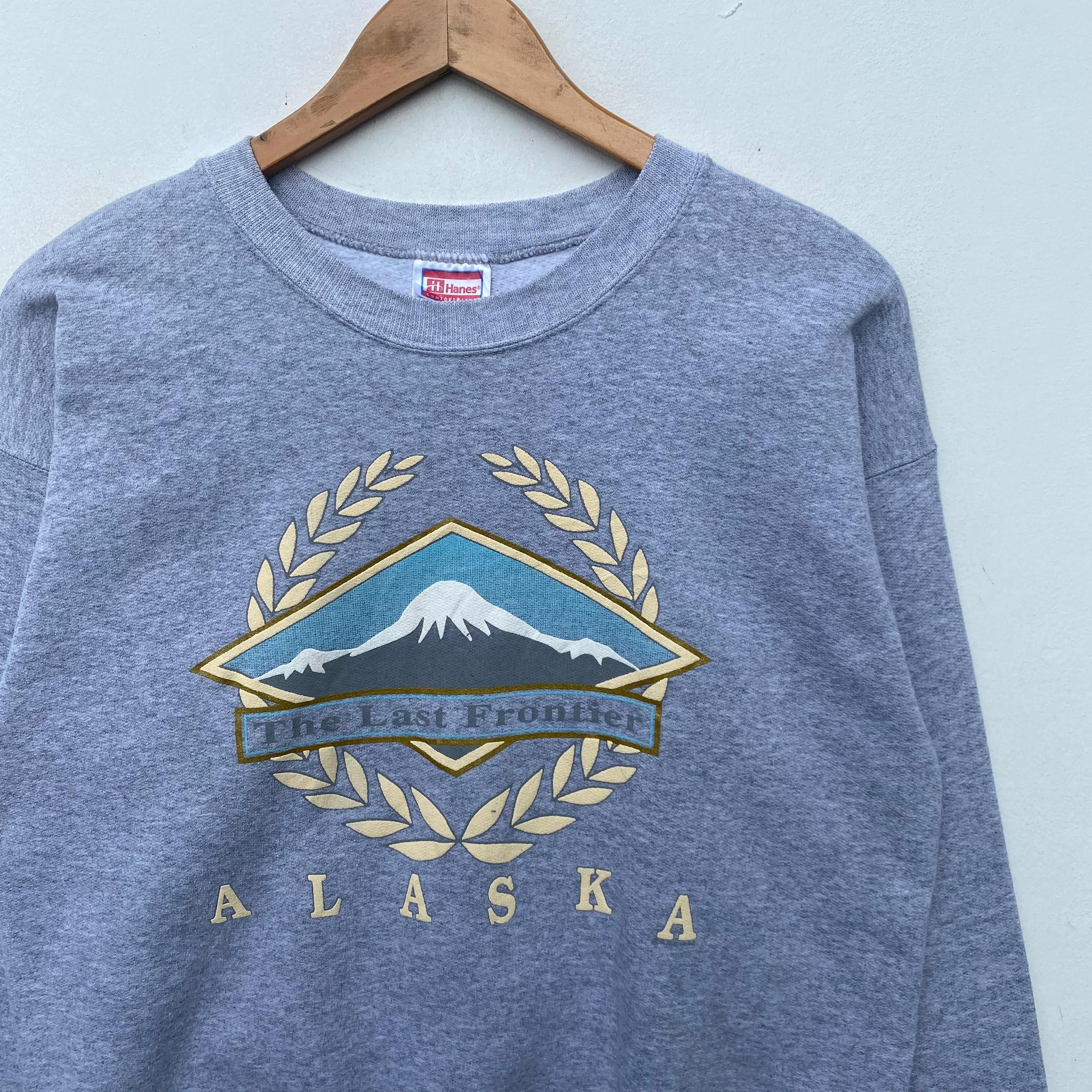 Vintage VINTAGE ALASKA SWEATSHIRT MEDIUM PULLOVER SWEATER GRAY Size US M / EU 48-50 / 2 - 3 Thumbnail