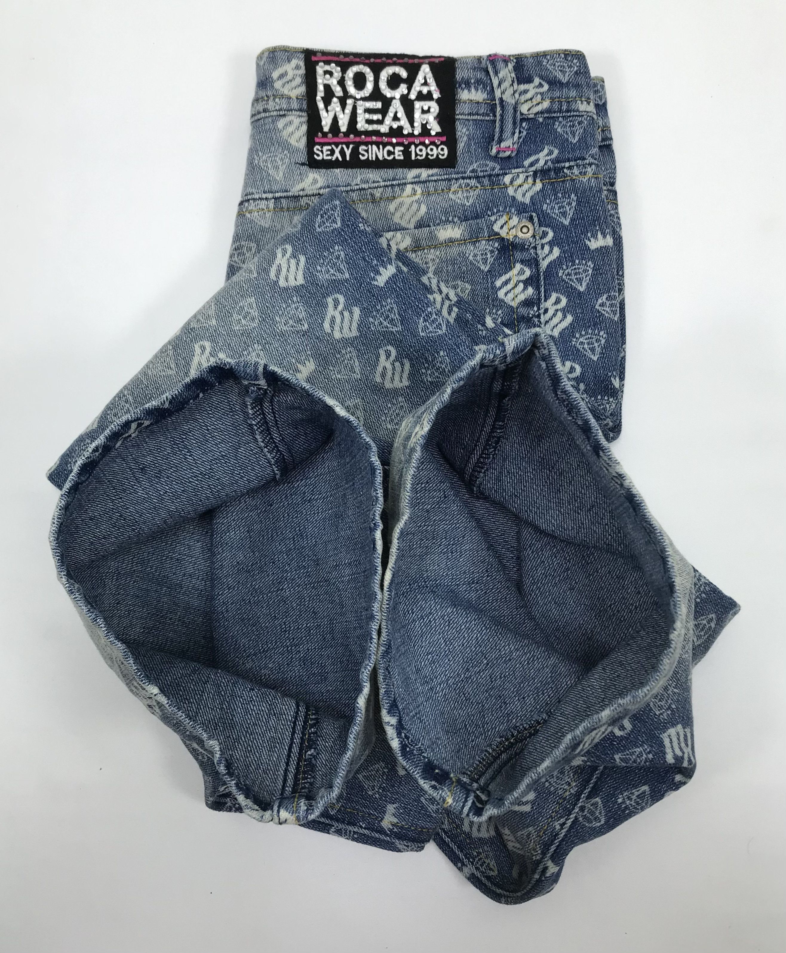 Rocawear Vintage Rocawear Monogram Bell Bottom Flare Jeans Size 29" - 14 Thumbnail
