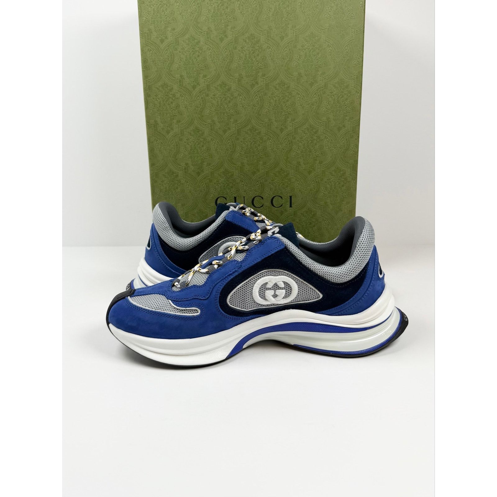 Gucci Size 8.5US - Gucci Run Sneaker Blue NEW Size US 8.5 / EU 41-42 - 6 Thumbnail