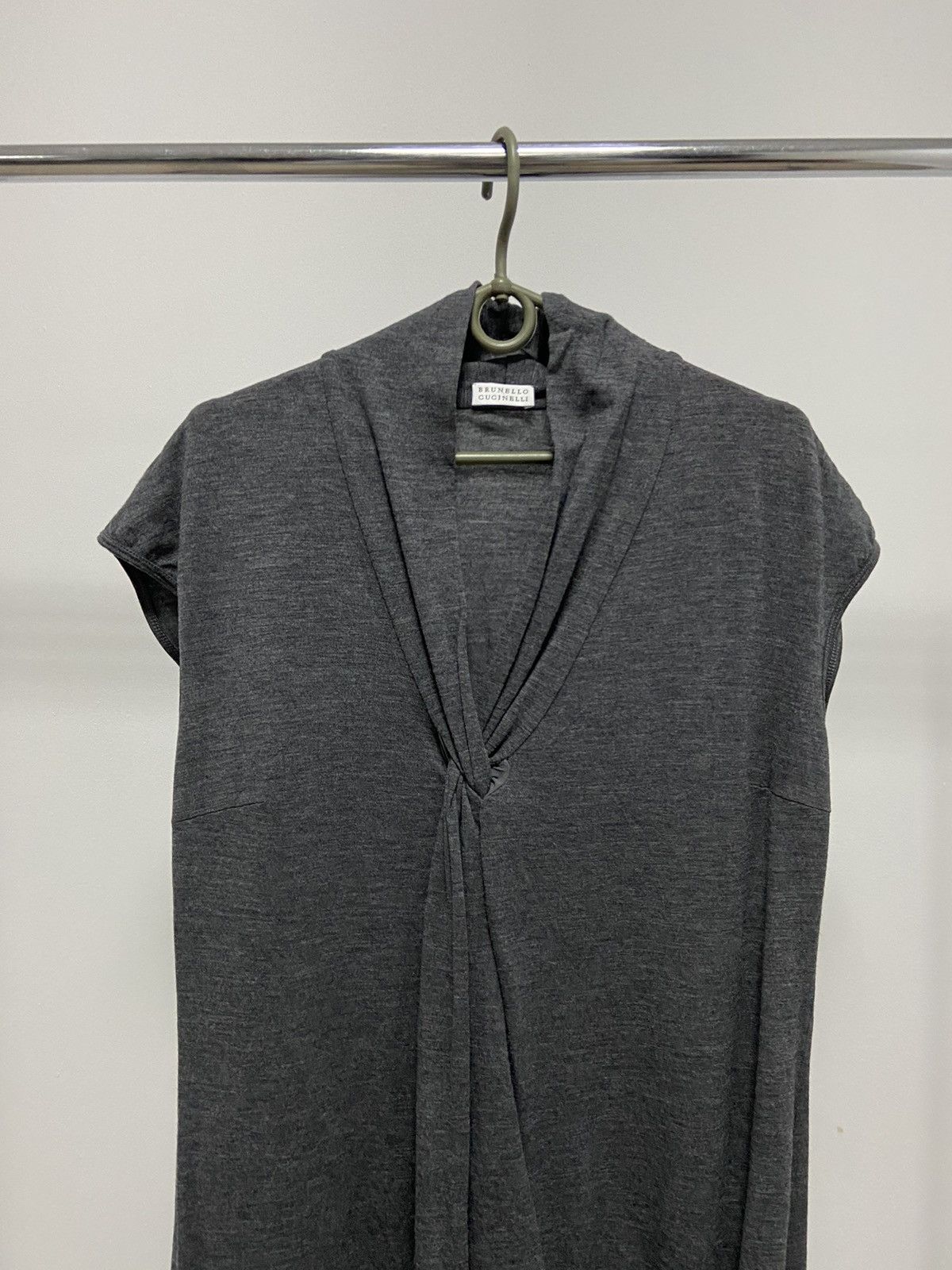 Brunello Cucinelli × Vintage Brunello Cucinelli Midi Dress Vintage Lana wool Luxury Size 3XL / US 20-22 - 2 Thumbnail