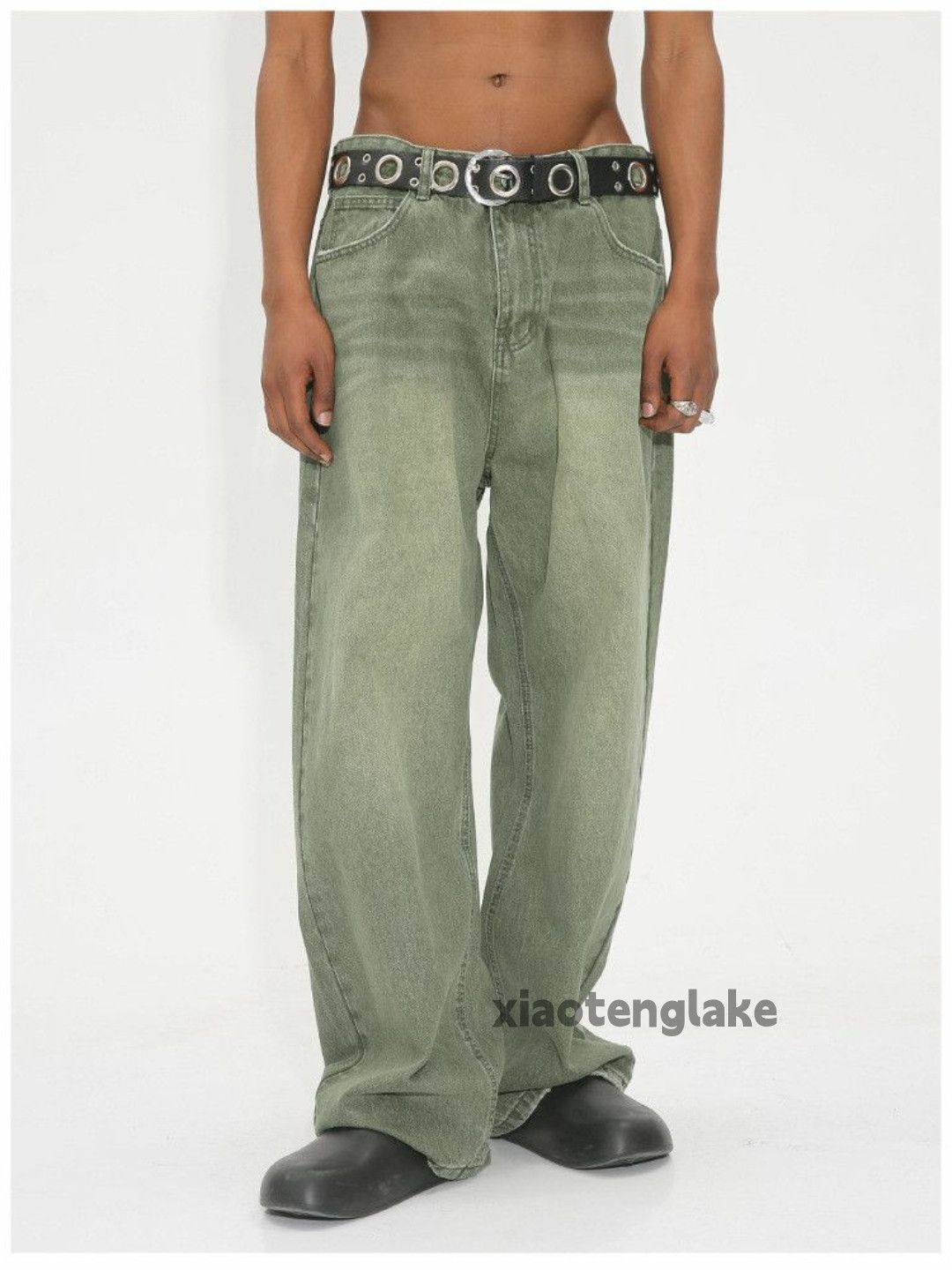 Jean Washed faded cleanfit yuppie y2k loose baggy jeans Size US 33 - 1 Thumbnail
