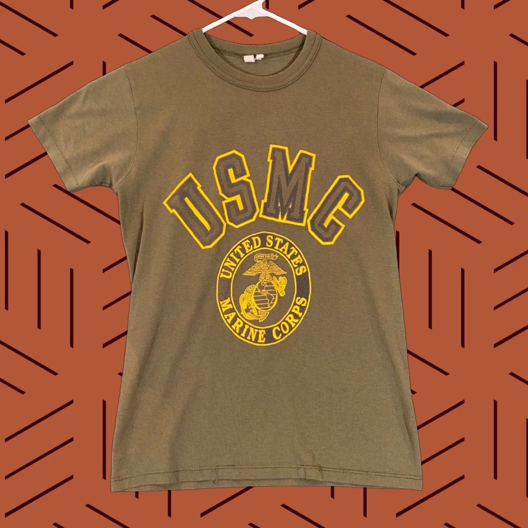 Vintage VINTAGE United States Marine Corps Shirt Womens S / M Green Reflective Single Size S / US 4 / IT 40 - 1 Thumbnail