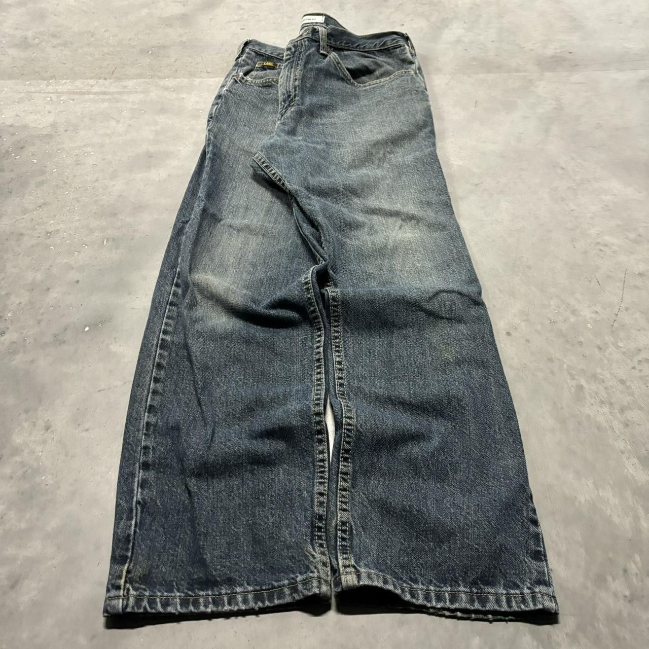 Japanese Brand × Vintage Crazy Vintage Y2K/2000s Grunge Dark Wash Denim Jeans! Size US 36 / EU 52 - 3 Thumbnail