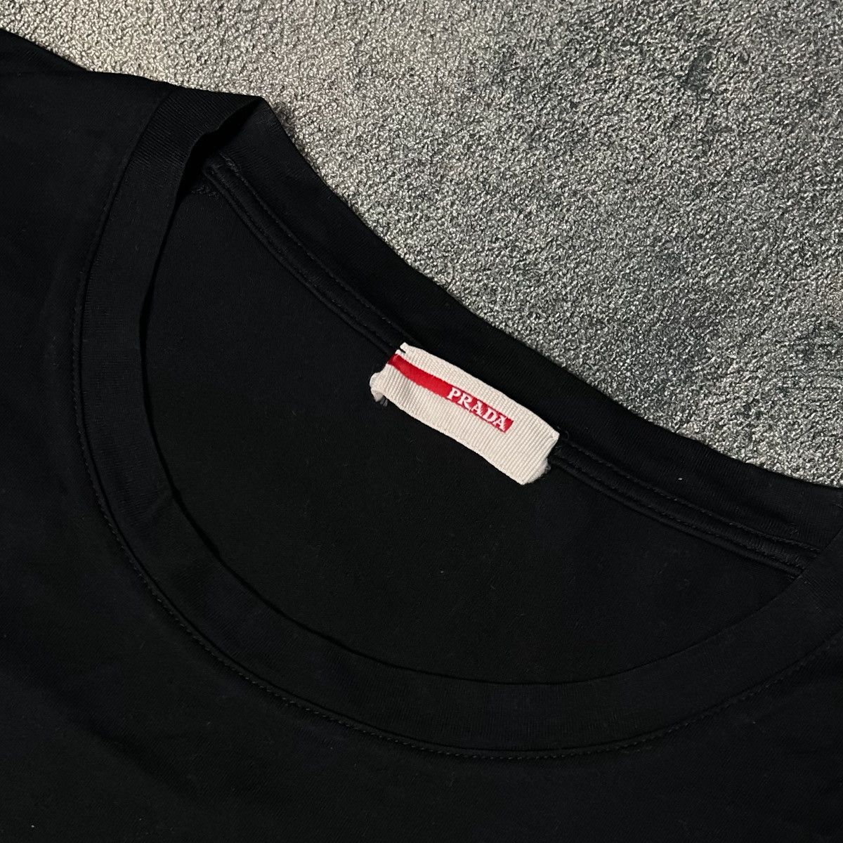Prada Prada Black Tee Size US L / EU 52-54 / 3 - 3 Thumbnail