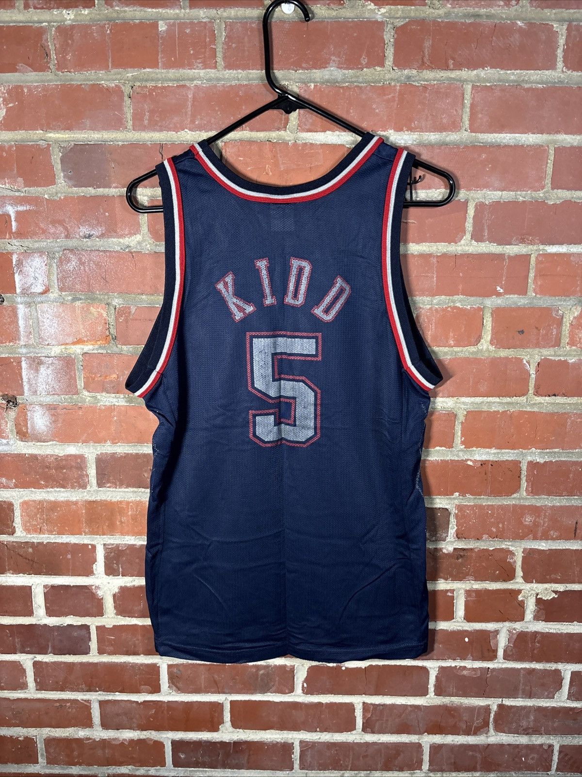 Champion Vintage Y2K Champion New Jersey Nets Jason Kidd 5 Jersey Med Size US M / EU 48-50 / 2 - 2 Thumbnail