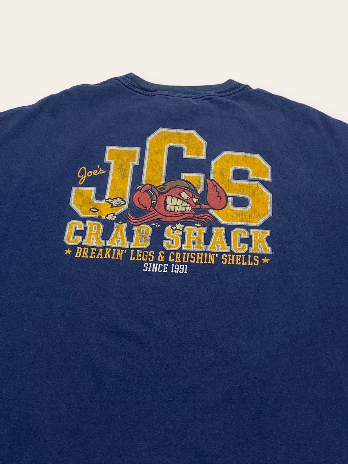 Other Vintage JCS JOE'S CRAB SHACK Navy Big Logo Tee Size US XL / EU 56 / 4 - 5 Thumbnail