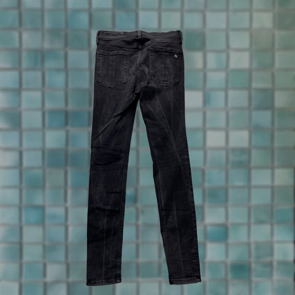 Rag & Bone Rag & Bone Jeans Womens 28 Black High Rise Skinny Denim Inseam 28 Dark Wash Regular 5-Pocket Size 28" / US 6 / IT 42 - 1 Thumbnail