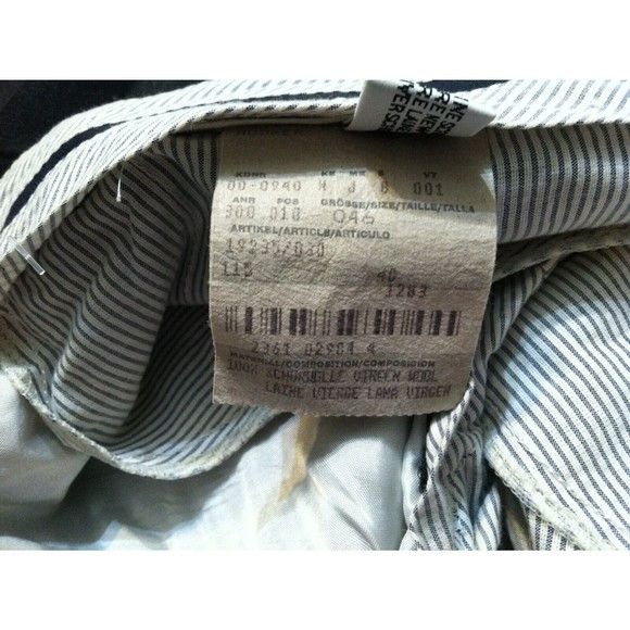 Hugo Boss HUGO BOSS MEN'S CHARCOAL 100%WOOL PLEATED DRESS PANTS 36/30 Size 36R - 7 Thumbnail
