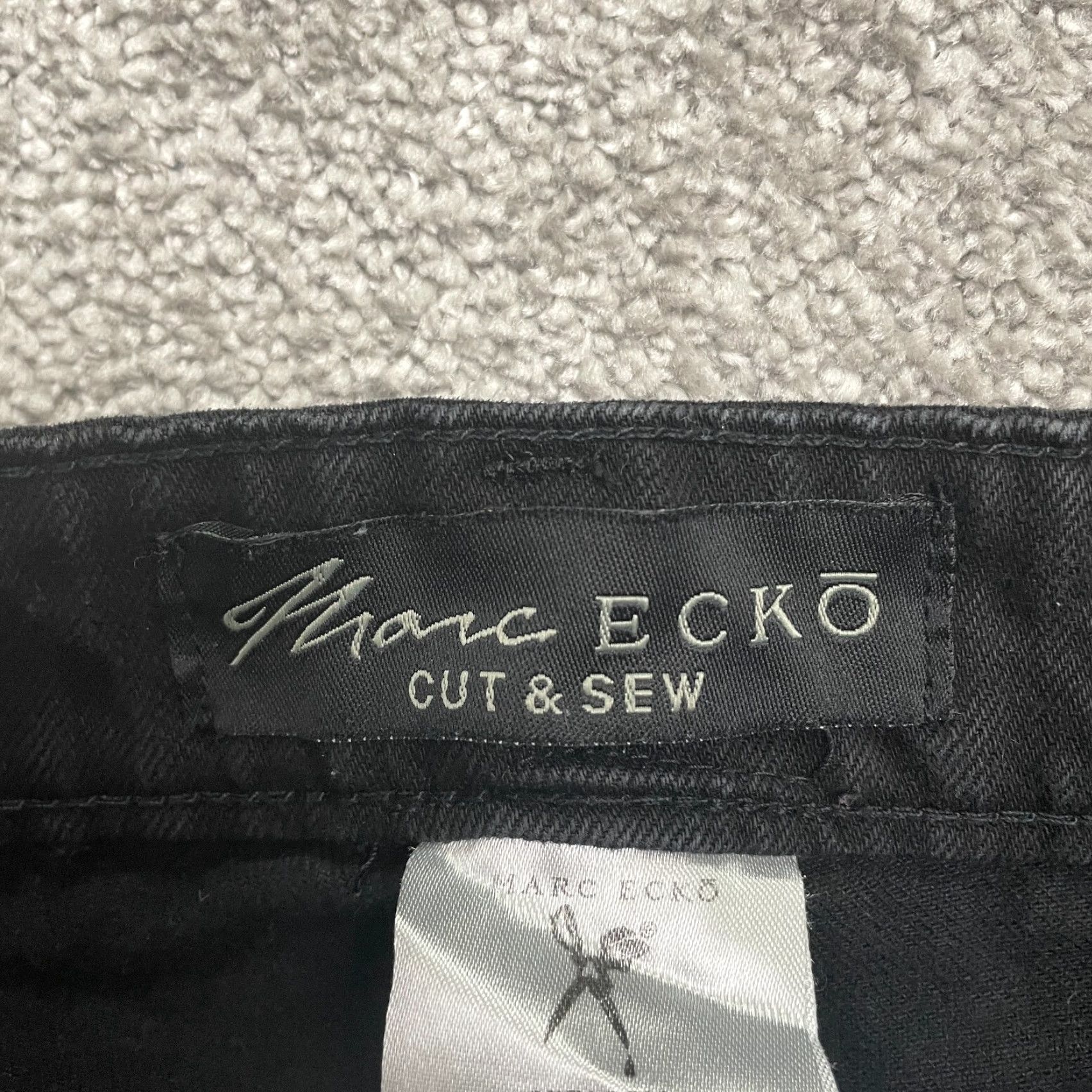 Denime Marc Ecko Jeans Shorts Bermuda Denim Mens 29 Black 5-Pocket Distressed Casual 12in Inseam 32 Waist Fashion Brand Outdoor Vintage: No Size US 29 - 6 Thumbnail