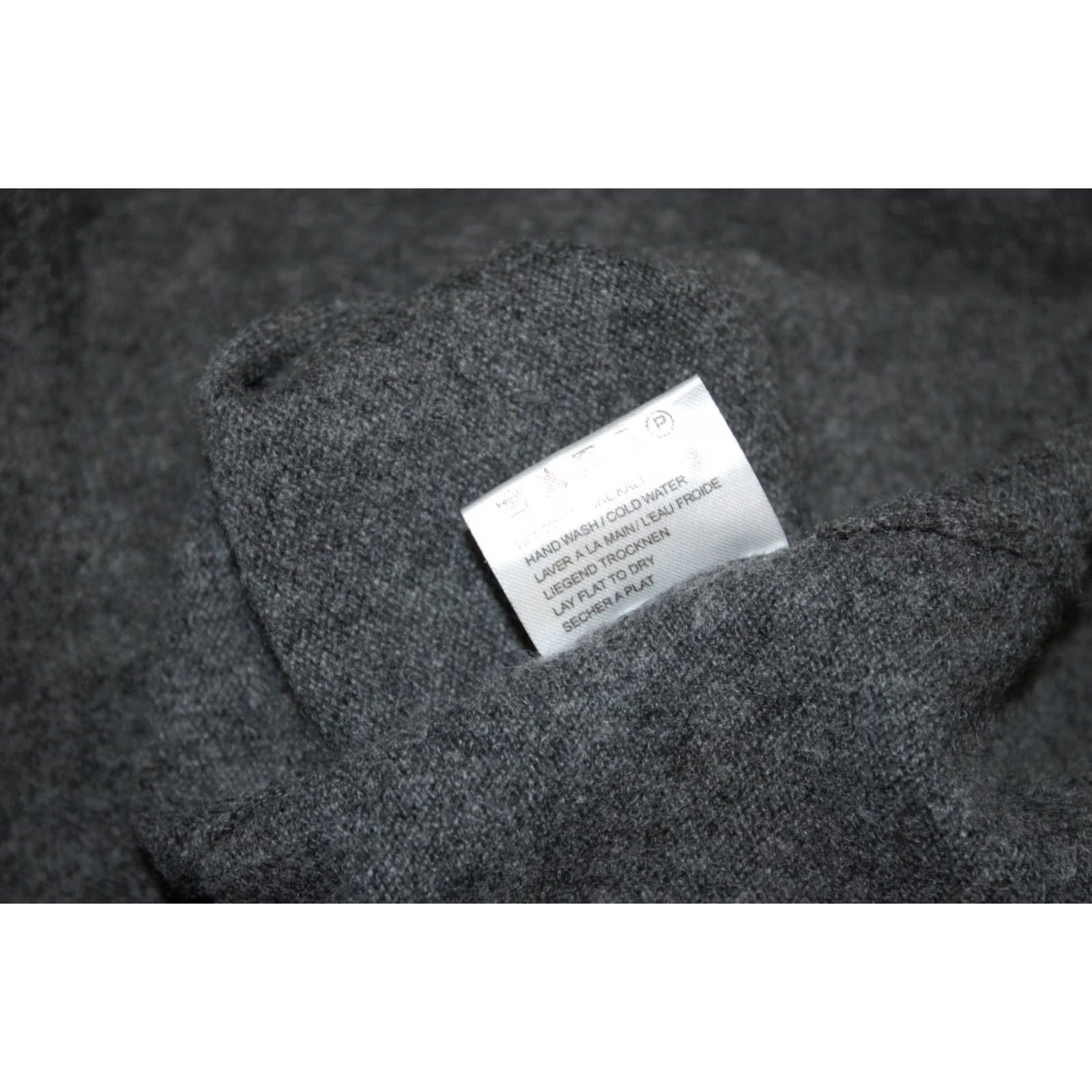 Vintage grey 100% cashmere cardigan wrap robe Size L womens Size L / US 10 / IT 46 - 6 Thumbnail