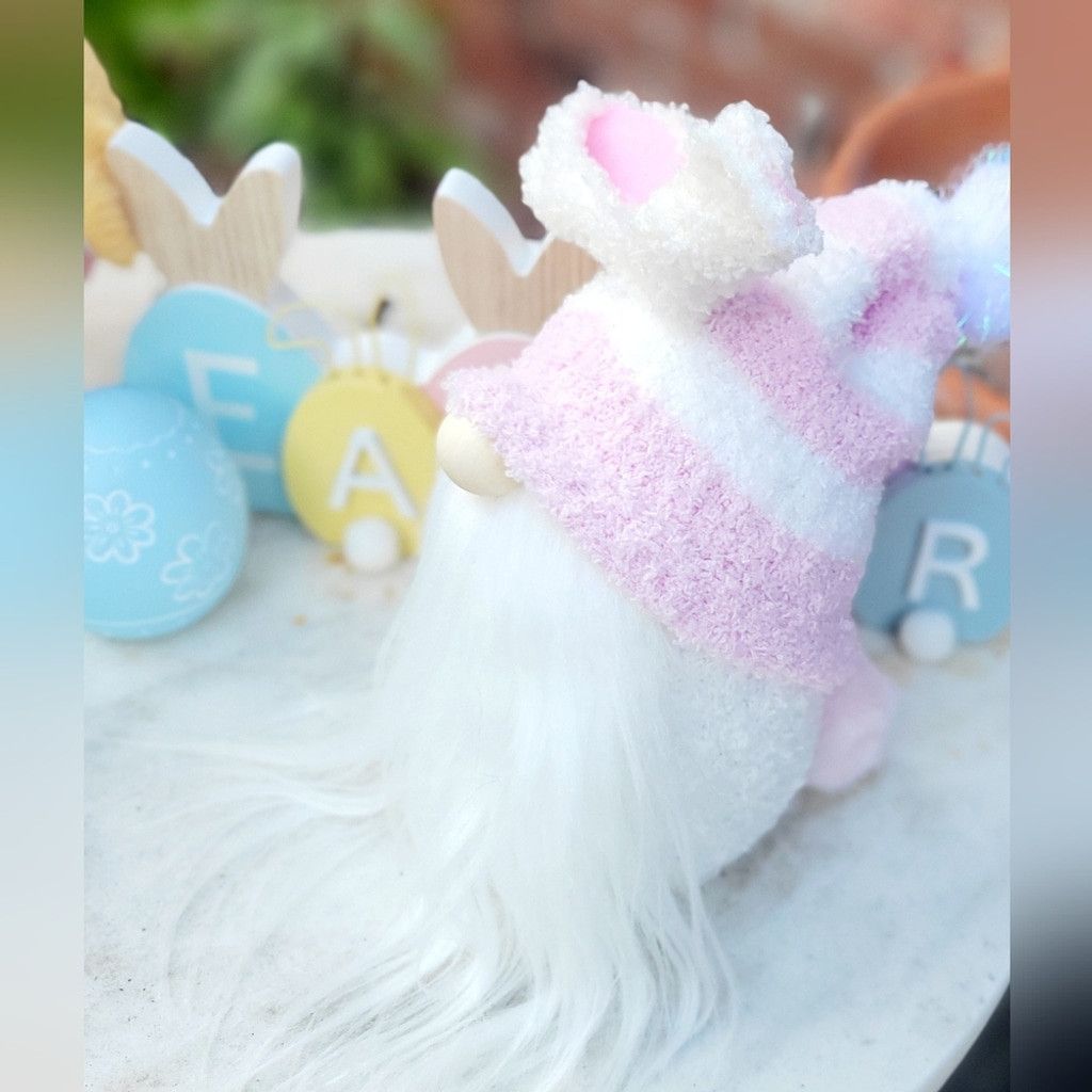 Handmade Easter Bunny Spring Time Gnome Size ONE SIZE - 3 Thumbnail