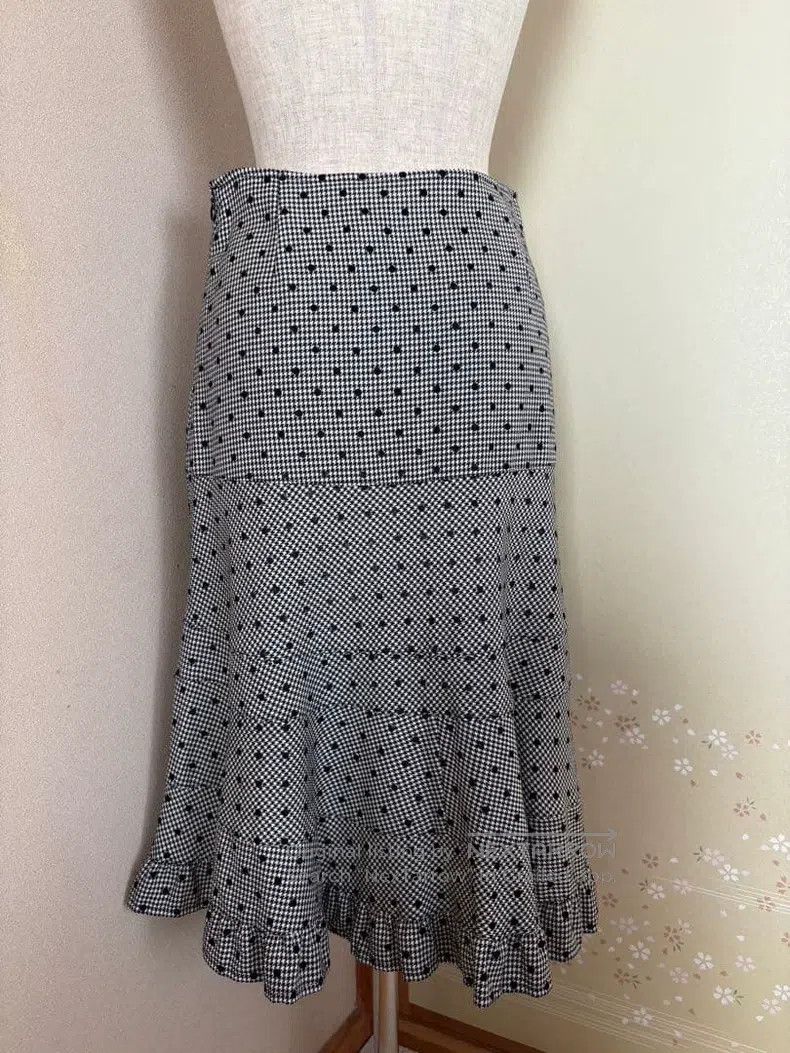Comme Des Garcons size S Houndstooth Plaid Skirt