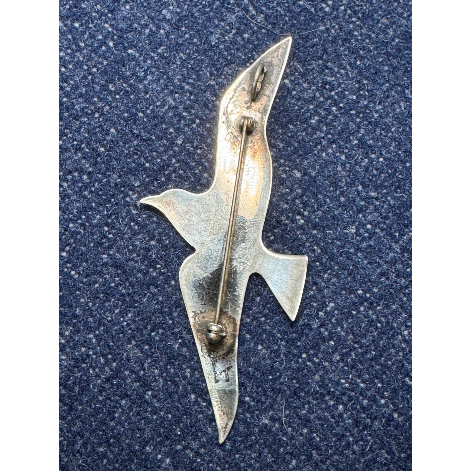 Other Vintage Intl Sterling Seagull Brooch, Lots of Patina Size ONE SIZE - 4 Thumbnail