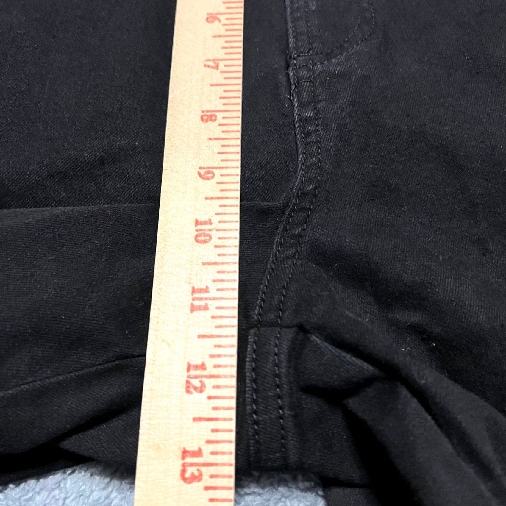 Vintage Universal Standard Womens 12 Black Jean Shorts Stretch Denim Bermuda Size 34" / US 12 / IT 48 - 6 Thumbnail