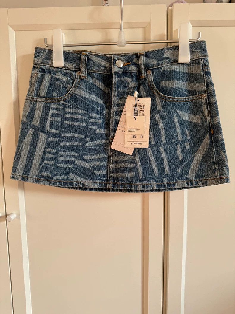 Alexander Wang Alexander Wang Denim Mini Skirt Size 25" / US 0 / IT 36 - 1 Thumbnail