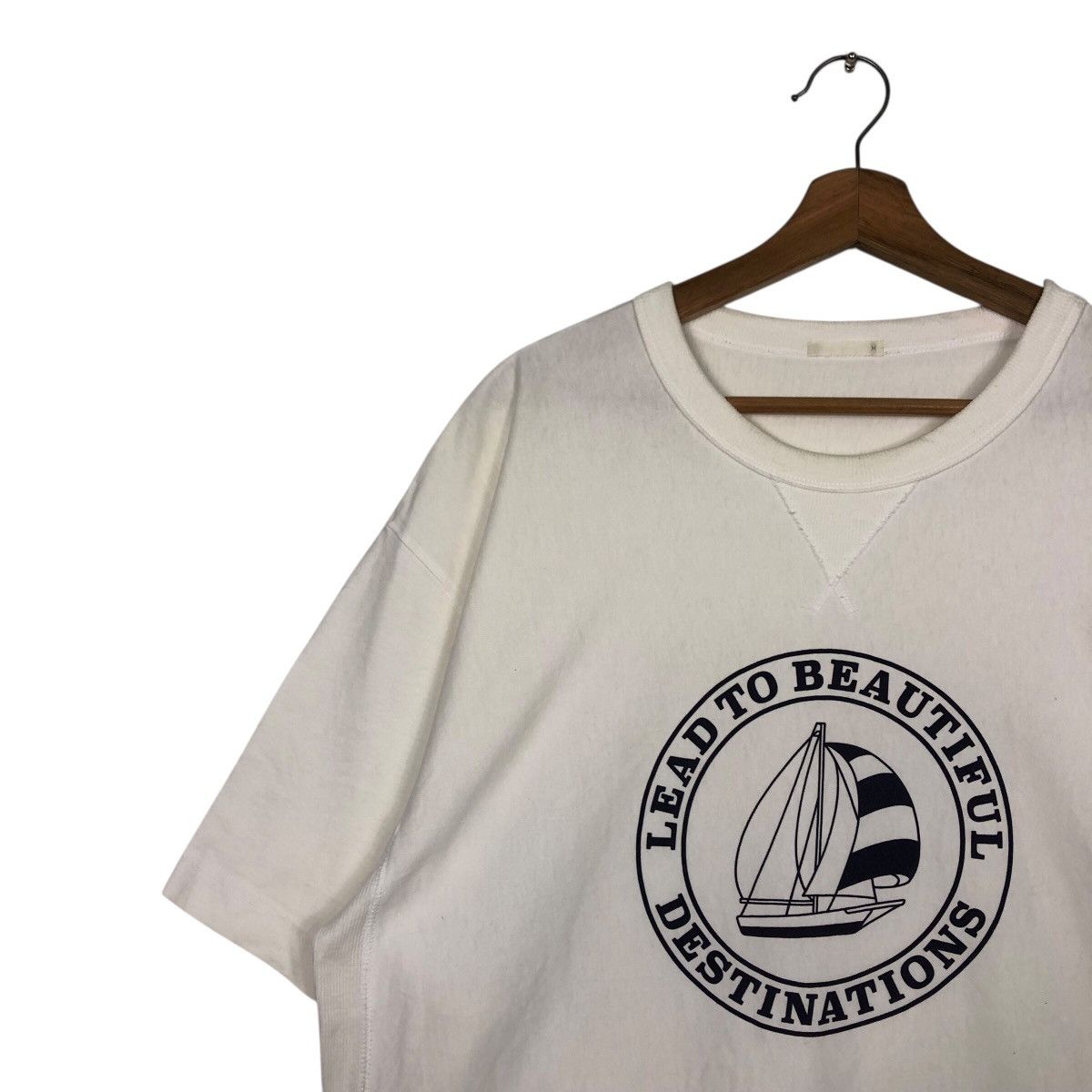 Japanese Brand × Vintage 📌Lead To Beautiful Destination Cropped Sweatshirt Size US M / EU 48-50 / 2 - 8 Thumbnail