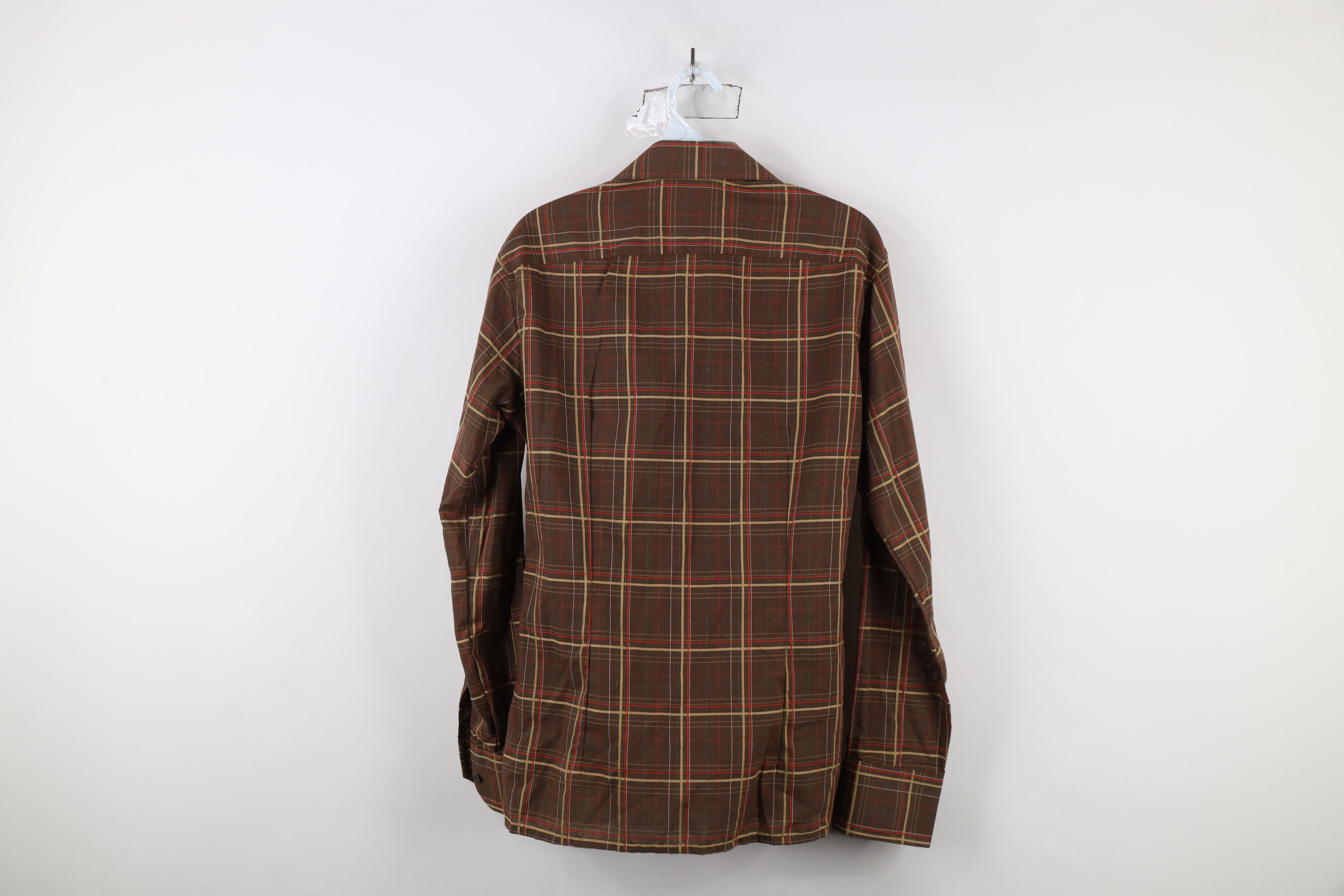 Vintage Vintage 60s 70s Streetwear Collared Button Shirt Plaid Size US S / EU 44-46 / 1 - 10 Thumbnail