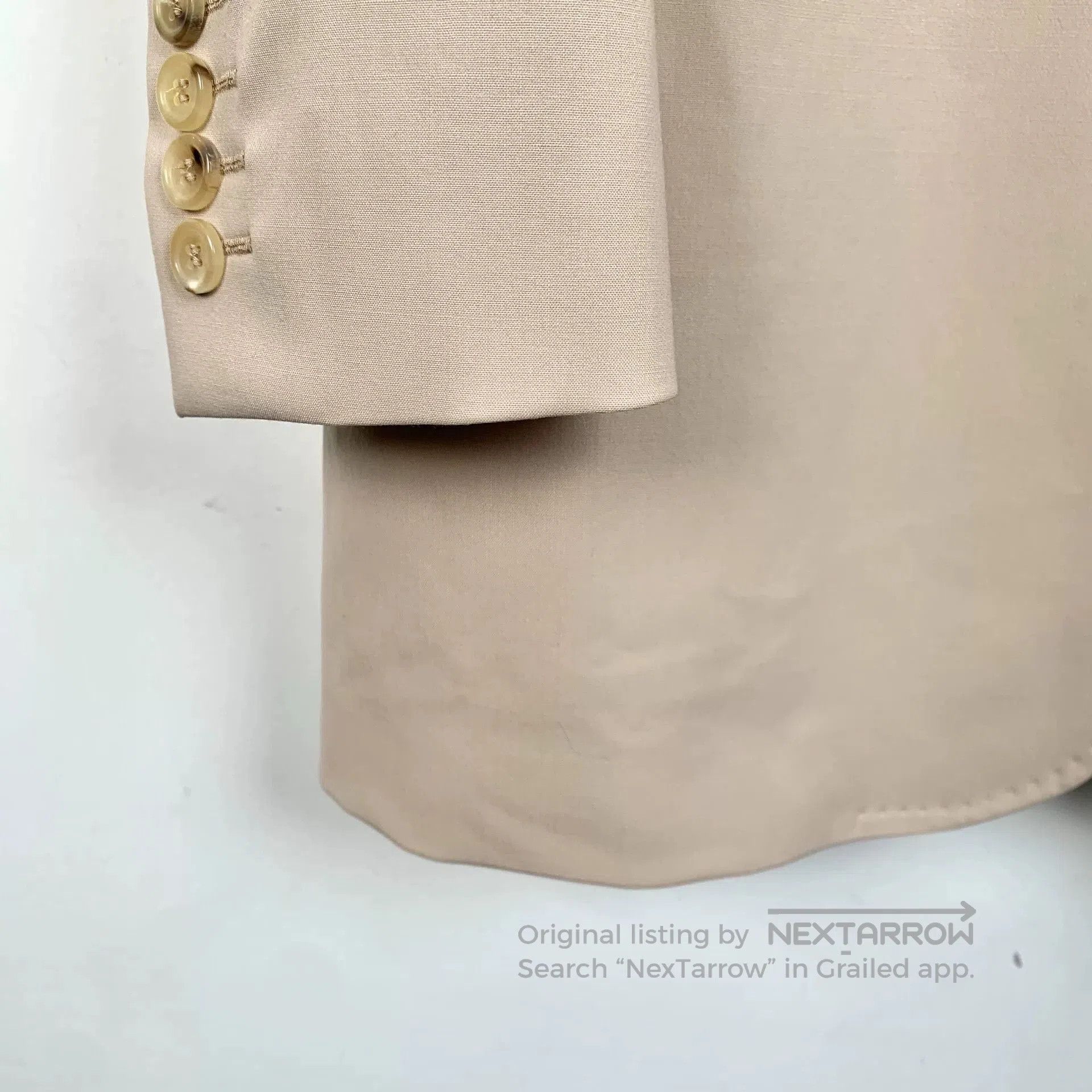 Other Maxmara Beige Wool Long Sleeve Blazer. Size US L / EU 52-54 / 3 - 4 Thumbnail