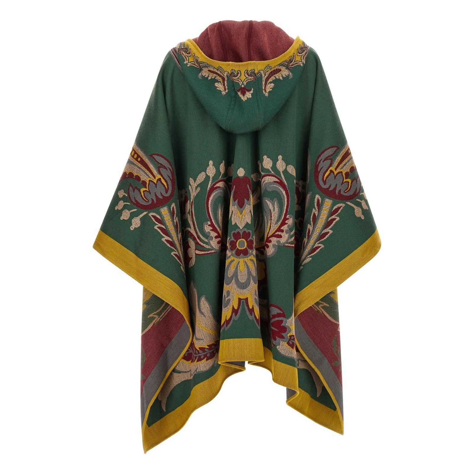 Etro ETRO Green Wool Cape Size ONE SIZE - 2 Thumbnail
