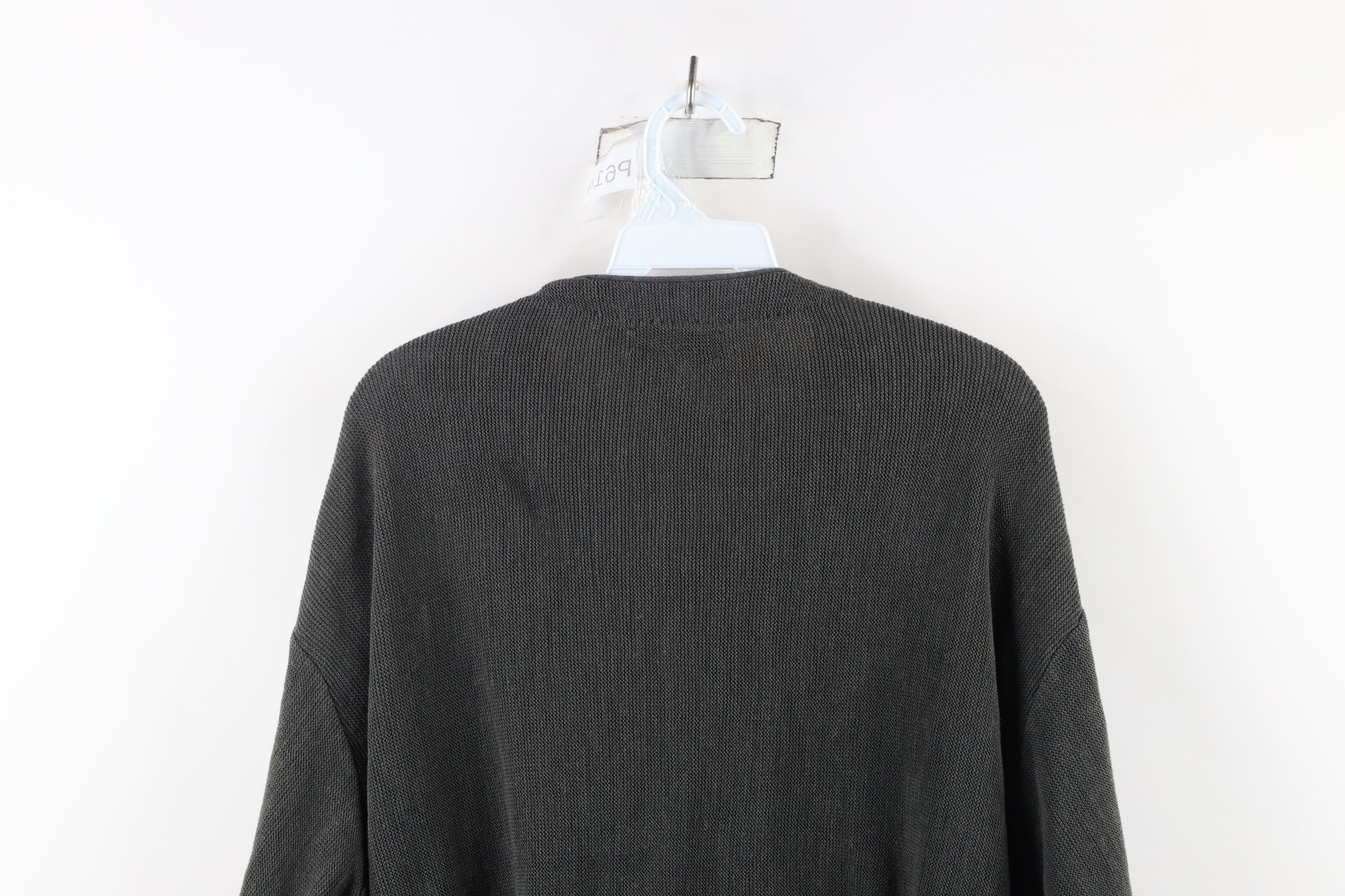 Vintage Vintage 90s Streetwear Knit Button Cardigan Sweater Gray USA Size US XL / EU 56 / 4 - 7 Thumbnail