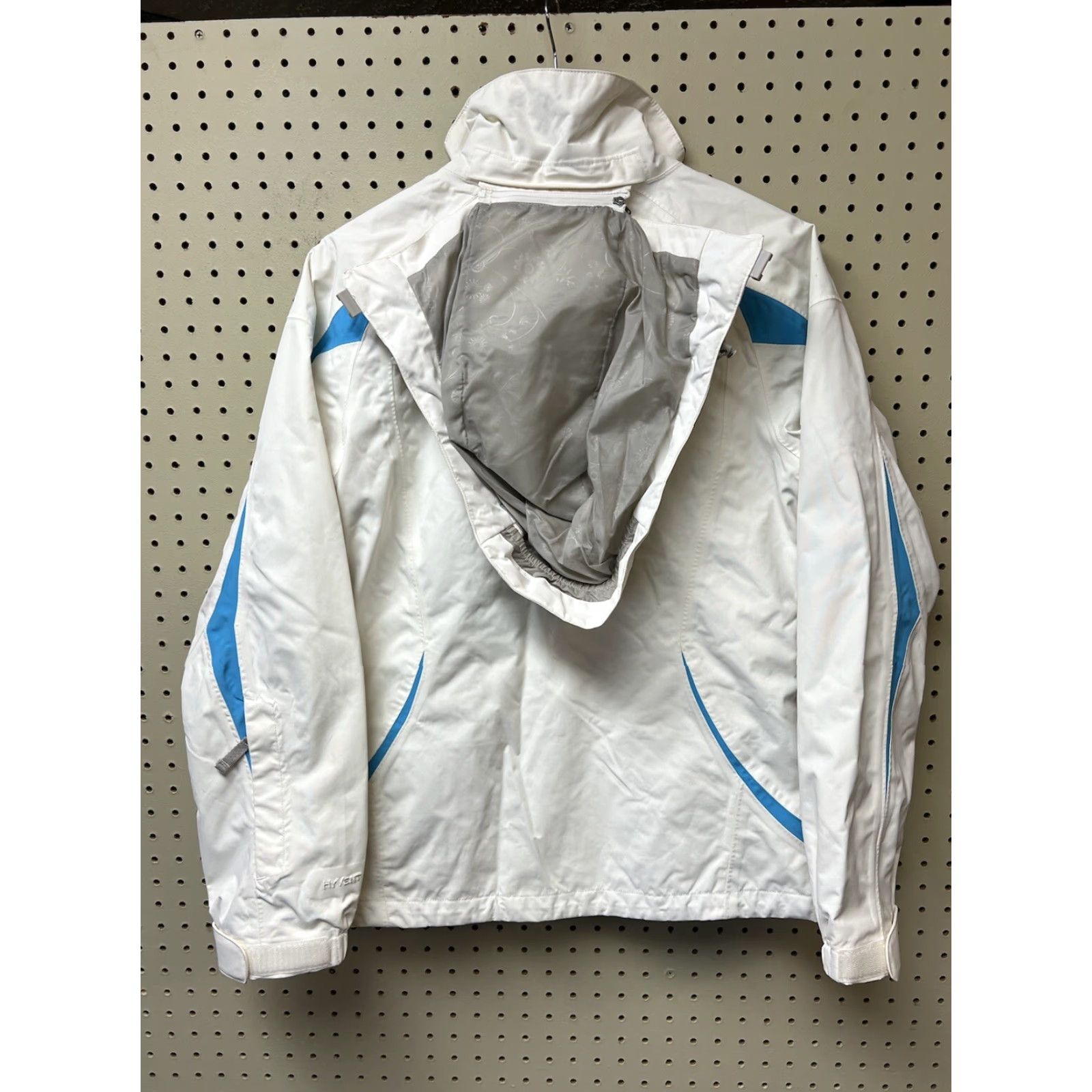 The North Face The North Face Womens Jacket Hyvent Medium White Hooded Ski Shell Vents Full Zip Size M / US 6-8 / IT 42-44 - 2 Thumbnail